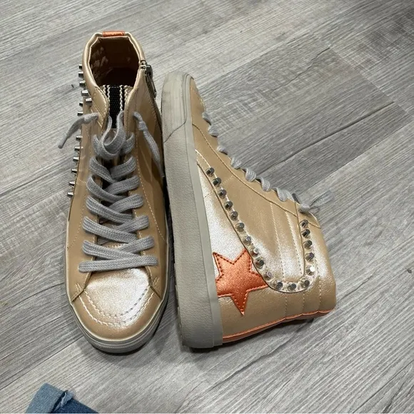 Shu Shop Women's Shoes Sneakers High Top Lace Casual Zip 8.5