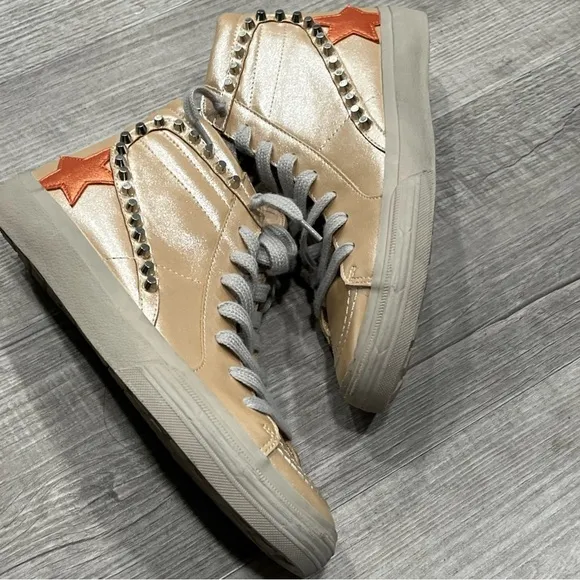 Shu Shop Women's Shoes Sneakers High Top Lace Casual Zip 8.5