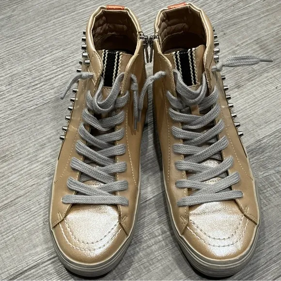 Shu Shop Women's Shoes Sneakers High Top Lace Casual Zip 8.5