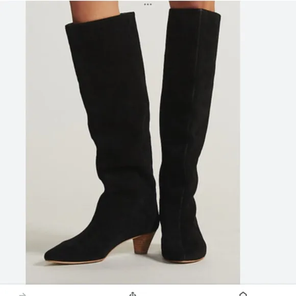 Silent D Tinglet kitten heel slouch boots from Anthropologie