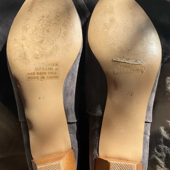 Silent D Tinglet kitten heel slouch boots from Anthropologie