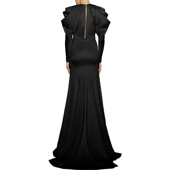 SIMKHAI Acacia Sleeveless Draped Midi-Dress in Cherry Size XS $495