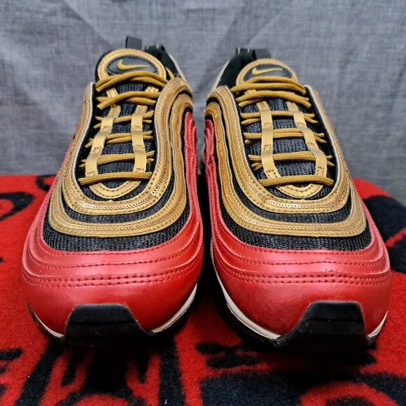 Size 10 Nike Womens Air Max 97 CT1148-600 Red Casual Shoes Sneakers
