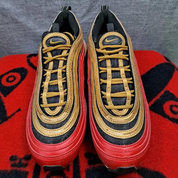 Size 10 Nike Womens Air Max 97 CT1148-600 Red Casual Shoes Sneakers