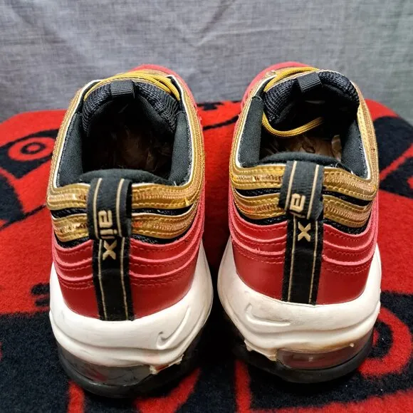 Size 10 Nike Womens Air Max 97 CT1148-600 Red Casual Shoes Sneakers