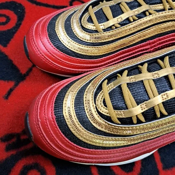 Size 10 Nike Womens Air Max 97 CT1148-600 Red Casual Shoes Sneakers