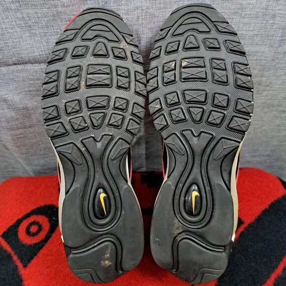 Size 10 Nike Womens Air Max 97 CT1148-600 Red Casual Shoes Sneakers