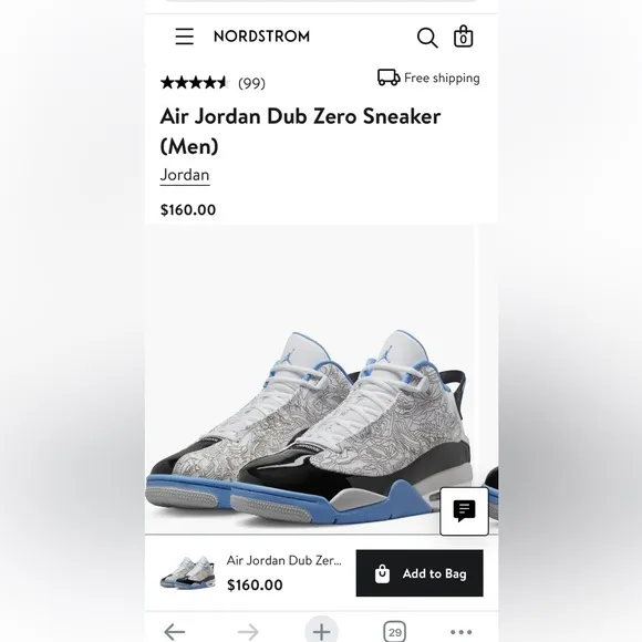 Size 10.5 Jordan Dub Zeros. Light blue, gray and black sneakers . GUC.