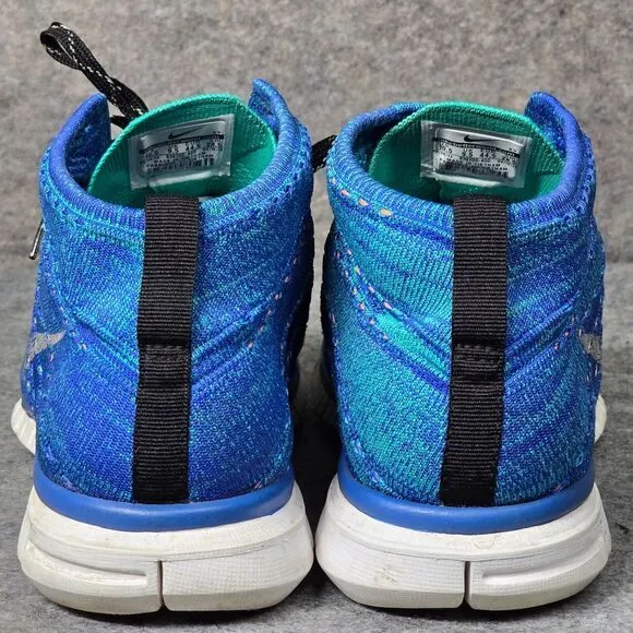 Size 10.5 - Nike Free Flyknit Chukka Hyper Grape Blue Men Running Sneaker‎ Shoes