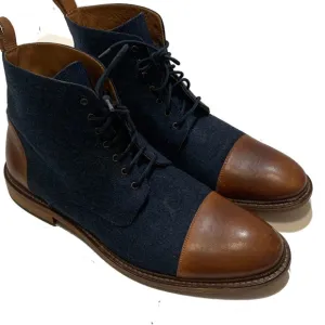 Size 11 / TAFT The jack in navy lace up boots