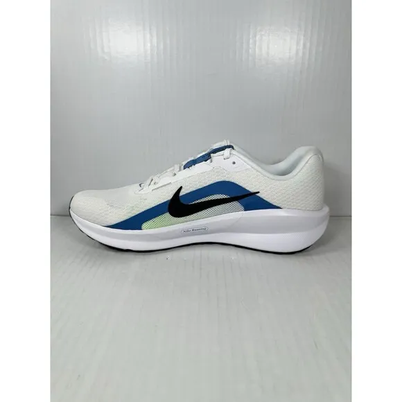 Size 12 Mens Nike Downshifter 13 Running Shoes FD6454-103 White Blue Green NEW