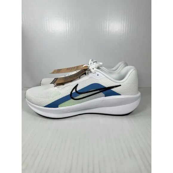 Size 12 Mens Nike Downshifter 13 Running Shoes FD6454-103 White Blue Green NEW