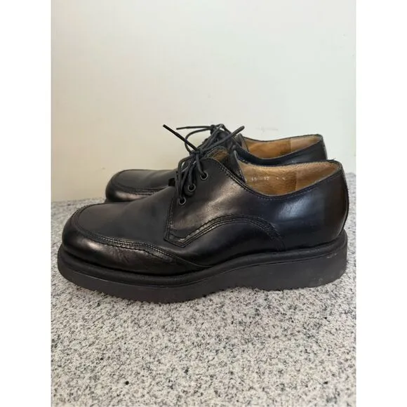 SKECHERS COLLECTION OXFORD BLACK LEATHER LACE UP MENS DRESS SHOES SIZE 12