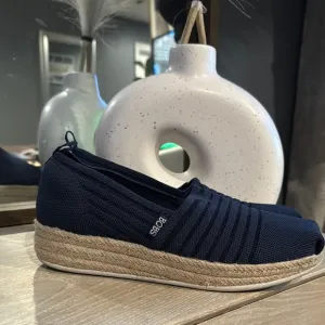 Skechers Dark Blue Espadrille Slip-Ons