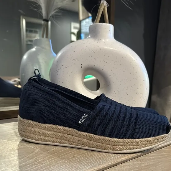 Skechers Dark Blue Espadrille Slip-Ons