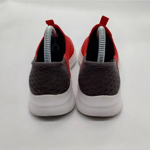 Skechers Hands Free Slip Ins‎ Casual Sneakers Kids Size 5 Red Black Youth Shoes