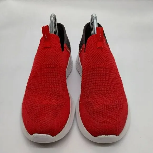 Skechers Hands Free Slip Ins‎ Casual Sneakers Kids Size 5 Red Black Youth Shoes