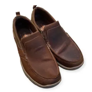 Skechers Shoes Mens Size 10 Slip‎ On Brown Loafer Air Cooled Memory Foam
