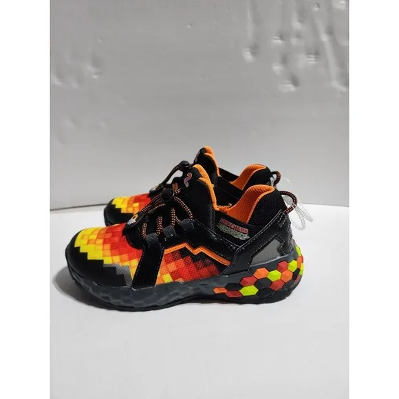 Skechers Unisex Mega Craft Orange Sneakers Little Kid Shoes BHFO 1830 Size 3Y