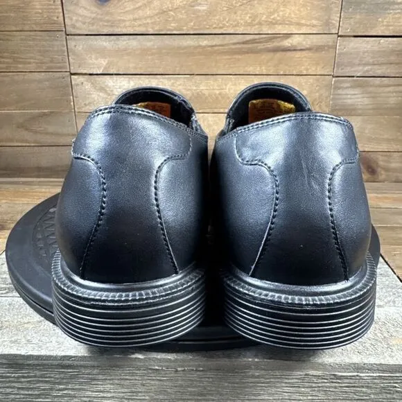 Skechers Mens Size 11 Black Work Relaxed Fit Gretna Slip Resistant Slip On Shoes