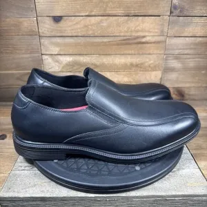 Skechers Mens Size 11 Black Work Relaxed Fit Gretna Slip Resistant Slip On Shoes
