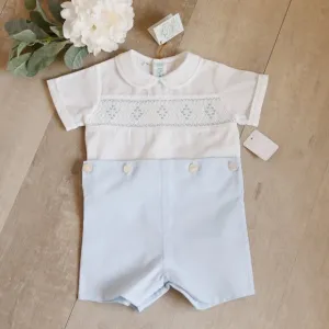 Smocked Diamond Bobby Suit Feltman Brothers Special Occasion Portrait NWT
