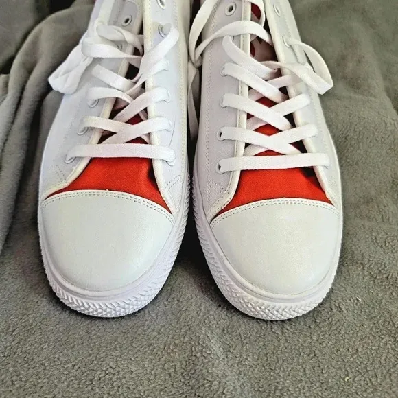 Sneakers Man  White/Red Sport Size 12 m Tennis converse/van/ style Santander