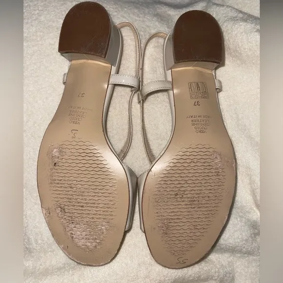 Soffice Sogno Made in Italy  Women's Cream Slingback Heels
