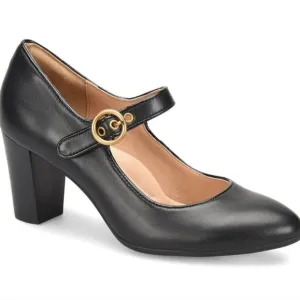 Sofft Petra Black Nappa Mary Jane Heels
