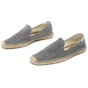 SOLUDOS Men's Grey Canvas Slip On Shoes