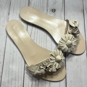 Sophia Webster Tan Floral &amp; Beads Toe Sandals Size 7