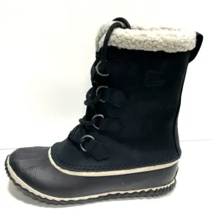 Sorel Women's Caribou Slim Black Winter Boots, Size 8.5 M.