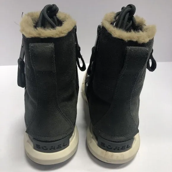 Sorel Women’s Explorer II Joan Dual Zip Boots Gray, Size 6M