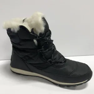 Sorel Women's Whitney Short Lace Black Waterproof Boots, Size 10 M