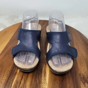 Spenco Navy Blue Adjustable Women's Sandals 6B NWOT
