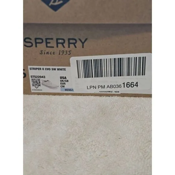 Sperry mens Striper II CVO NWB