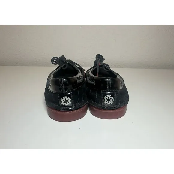 Sperry x Star Wars Flats Womens Size 8 Black A/O 2-Eye Darth Vader Leather Red