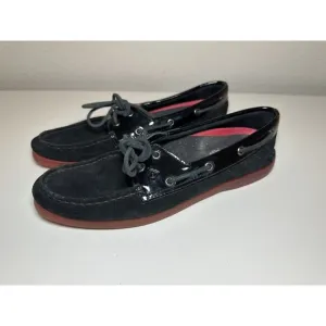 Sperry x Star Wars Flats Womens Size 8 Black A/O 2-Eye Darth Vader Leather Red