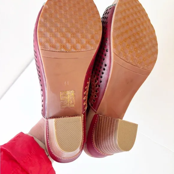 Spring Step L’ARTISTE  Millie red Sandals sz. 10