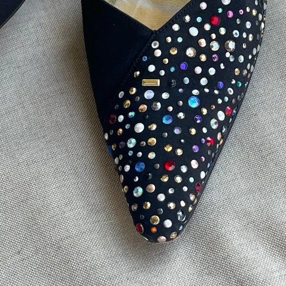 St. John Women's Black Embellished Heels