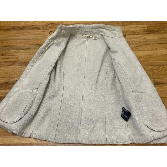St John's Bay Phoebe Of Friends Jacket Women's S Beige Suede 90s Penny Lane