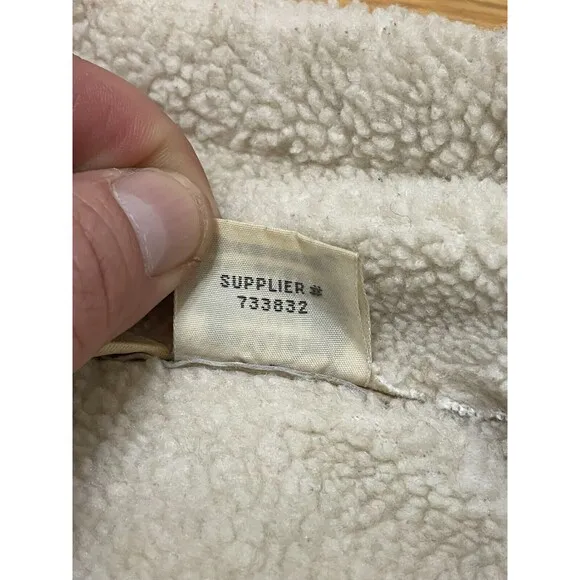 St John's Bay Phoebe Of Friends Jacket Women's S Beige Suede 90s Penny Lane