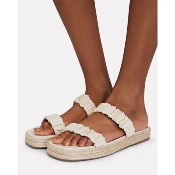 STAUD MAYA Ruched sandals