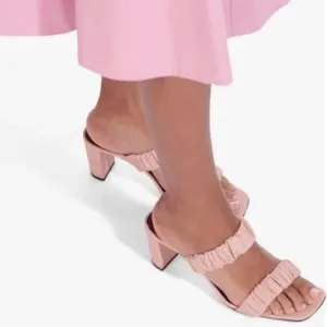 Staud NWT Frankie Sandals in Pink Cream Sz 39.5, 9.5 US