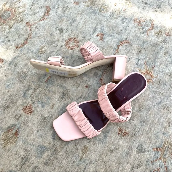 Staud NWT Frankie Sandals in Pink Cream Sz 39.5, 9.5 US