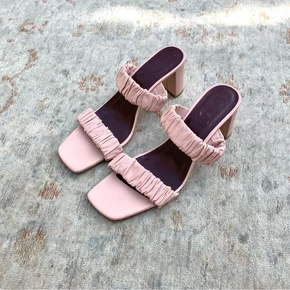 Staud NWT Frankie Sandals in Pink Cream Sz 39.5, 9.5 US