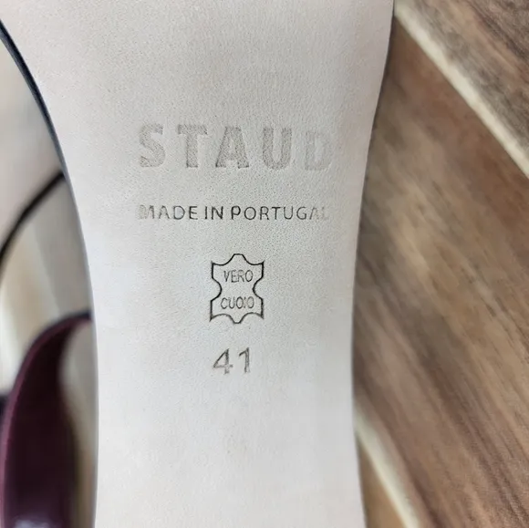 STAUD Women's Viva Ankle Strap Heels Size: 41 EU
