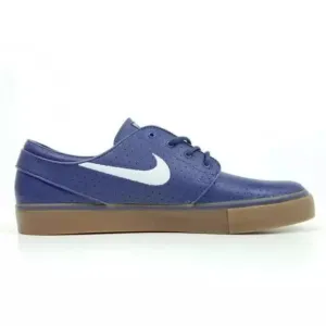 Stefan Janoski perforated blue recall and white gum sneakers. Size 9