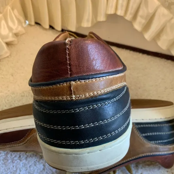 STEVE MADDEN CANTOR MENS LEATHER LACE UP CASUAL SHOES