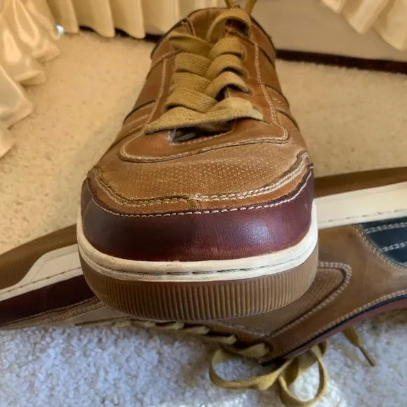 STEVE MADDEN CANTOR MENS LEATHER LACE UP CASUAL SHOES